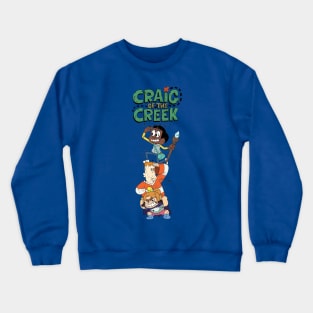 funny cartoon of the Creek Crewneck Sweatshirt